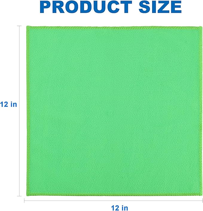 Microfiber Cleaning Cloths – 150 Pack, 12"x12" Ultra Soft & Lint-Free Cleaning Towels for Kitchen, Car, Glass, Window & Home – Reusable Microfiber Rags