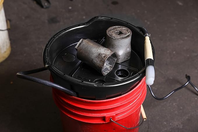 ARES 70922 - Portable Parts Washer - Easily Fits 5 Gallon Buckets - Degrease Small Parts and Tools