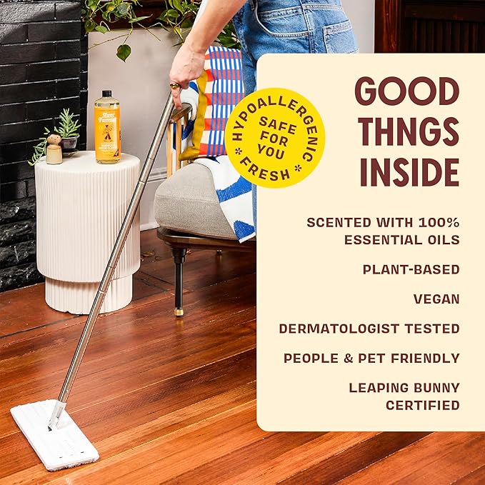 Aunt Fannie's Bundle: Floor Cleaner Vinegar Wash (Lemon) + Hardwood Floor Cleaner (Lemon)