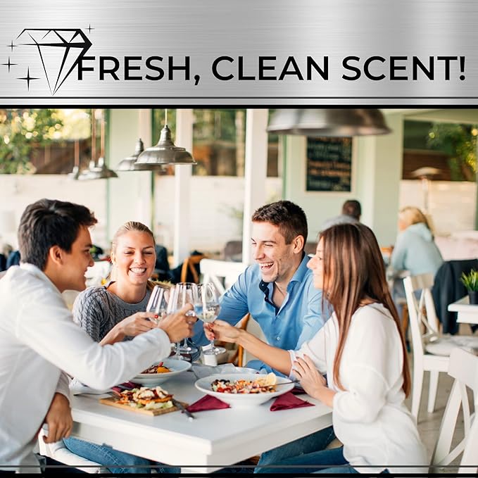 Restaurant Bio-Deodorizing Floor Cleaner Heavy Duty Concentrated Enzyme Degreaser & Odor Eliminator for Use in Mopping Bathroom, Kitchen, and Dining Room. Removes Grease & Urine Odors. (4)