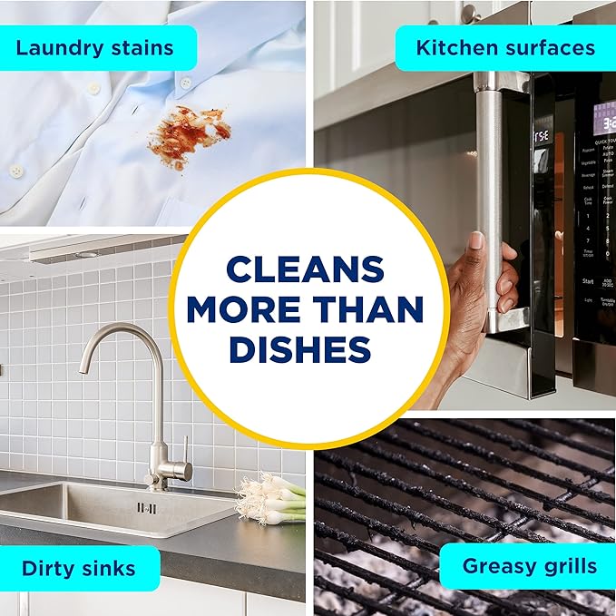 Dawn Free & Clear Powerwash Dish Spray, Dish Soap, Pear Scent Refill, 16 Fl oz (6 Pack)