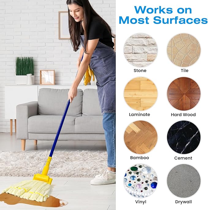 Matthew Cleaning Microfiber Tube Mop(Meduim,Yellow,3Pack) Heavy Duty Mop Head Replacement,Excellent Absorbency,Premium launderability,Reusable,Loop end for Home,Commercial and Industrial Use