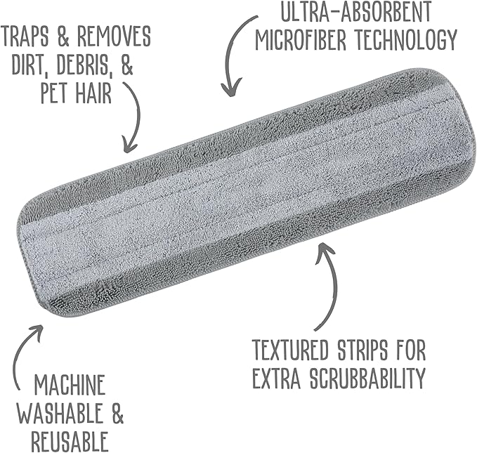 Quick Shine Ultimate Gold Spray Mop Kit | All-in-One 10 Piece Kit w/ Interchangeable Attachments | No Batteries Needed | Pro Cleaning System for All Floor Types | 2-in-1 Mop