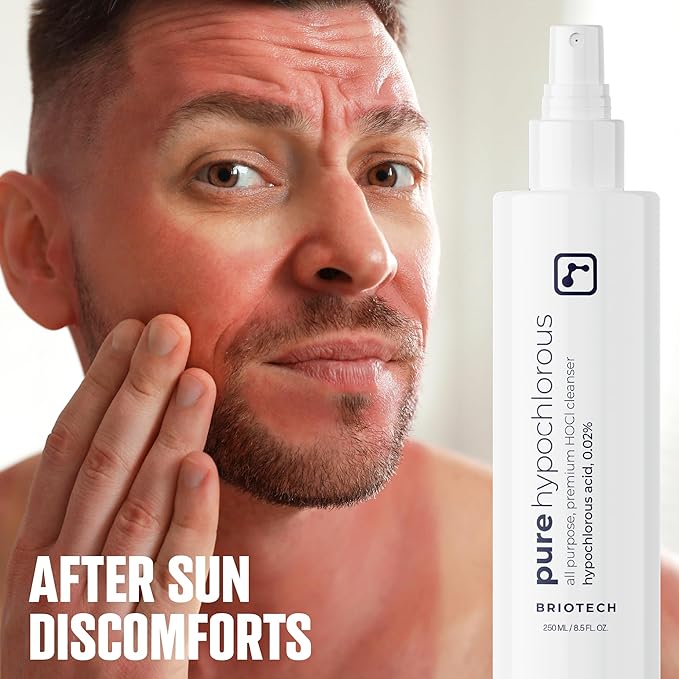 BRIOTECH Pure Hypochlorous Acid Spray and Cleanser, Original Premium HOCl Topical Solution, Multi-Purpose Cleaner, Family Approved & Pet Friendly, 2 fl oz Travel Size (2 Pack)