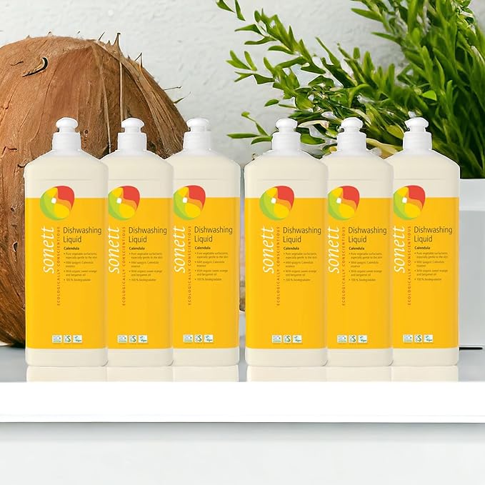 Sonett Organic Dishwashing Liquid (Calendula, 34 Fl.Oz (1 Count)) Certified Organically Grown