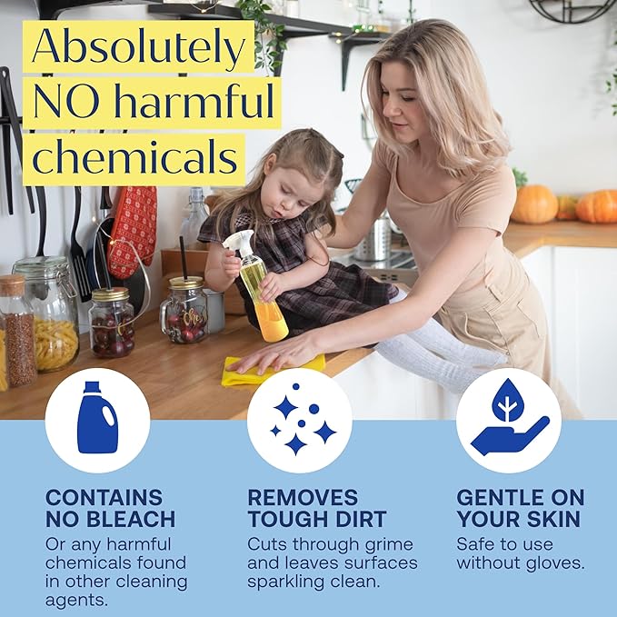 Fab Tab Tablet Cleaner, Multi-Purpose & Bathrom Cleaner for Eco-Concious Cleaning, Non Harmful & Chemical-Free Formula, Convenient Refills with 2 Glass Bottles, Luxury Hotel Scent (6 Refill Tablets)