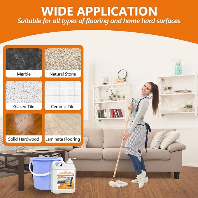 Floor Cleaning Solution- 85 FL OZ-Floor Cleaner for Mopping with Tineco,Deep Cleaning &Deodorizing for Roborock,Compatible with Saros Series,S8/S7 Series,Q Revo/Q Series,iFLOOR Series Wet Dry Vacuum