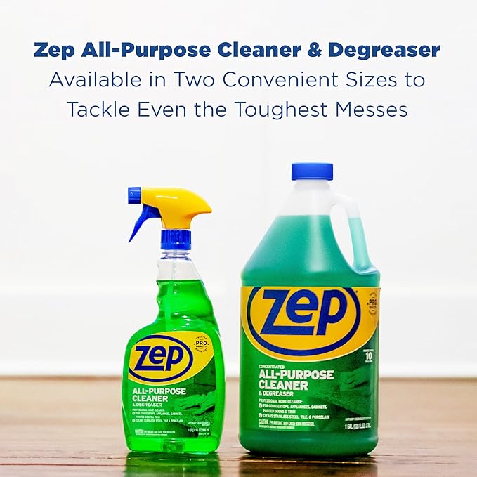 Zep Concentrated All-Purpose Cleaner and Degreaser - 1 Gallon (Case of 4) - ZU0567128 - Cuts Through Grease, Grime and Dirt With Ease, For Professional. Commercial and Household Use