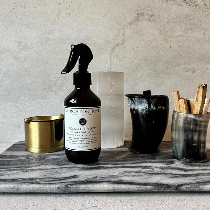 Murchison-Hume Luxury Room & Linen Spray – Rosewood Leaf & Lavender | Eco-Conscious, Non-Toxic & Pet-Friendly Fabric Mist & Air Freshener | Long-Lasting Scent, 10 fl oz