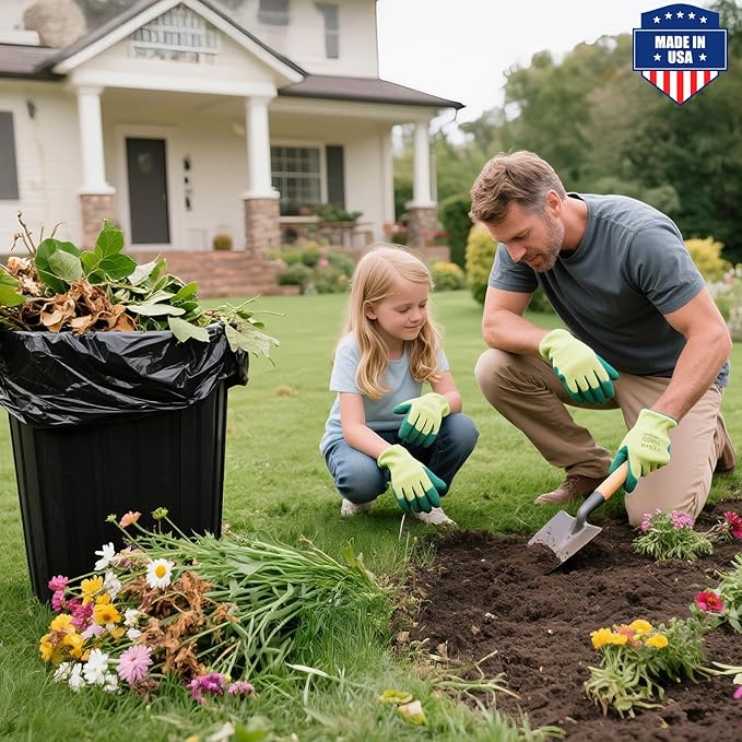 Fuxury 55-60 Gallon Heavy Duty Trash Bags, 100 Count Black Garbage Bags, 23 Mic Thick, 38x58 in, Star-Seal Bottom, Plastic Bags Ideal for Home, Yard & Commercial Use, Made in USA