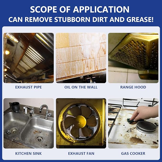 (100ML*3PCS) Bubble Cleaner Foam,Foaming Heavy Oil Stain Cleaner,All-Purpose Rinse-free Cleaner Spray,Kitchen Deep Cleaning Spray,Powerful Stain,Stubborn Grease & Grime Remover Bubble Spray