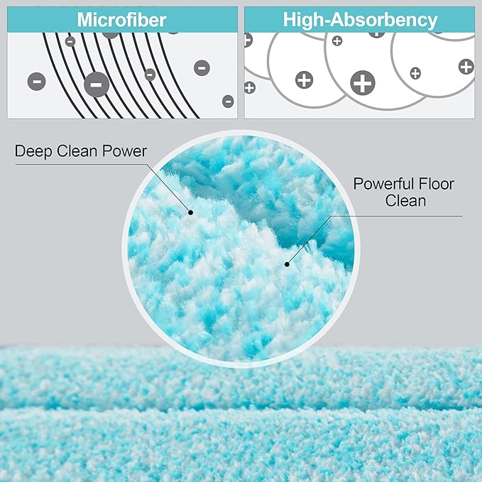 JOYMOOP 18 Inch Commercial Dust Mop for Hardwood Floors, Heavy Duty Industrial Wet Dry Mops with Telescopic Handle, Includes 3 Microfiber Mop Pads