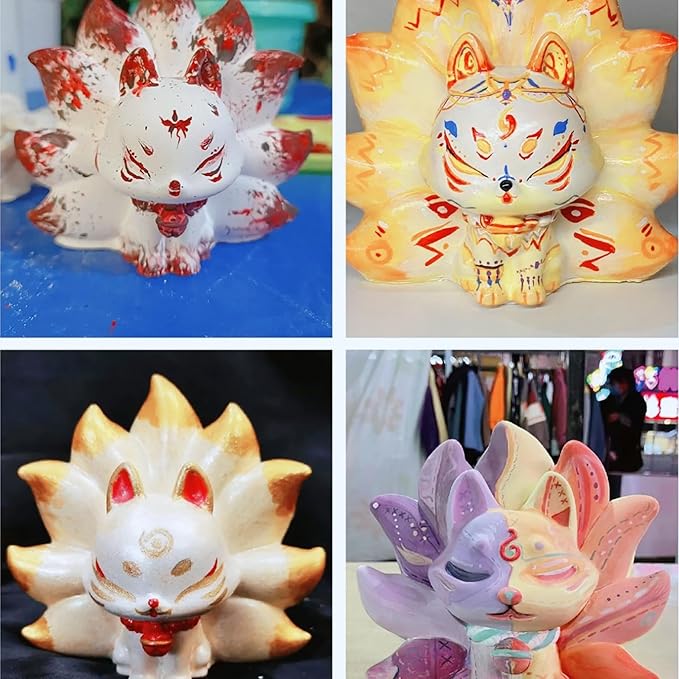 Tail Fox Mold Fox Silicone Wave Spiral Candle Mold - Silicone Resin Casting Molds for Candle & Resin & Soap Craft Supplies