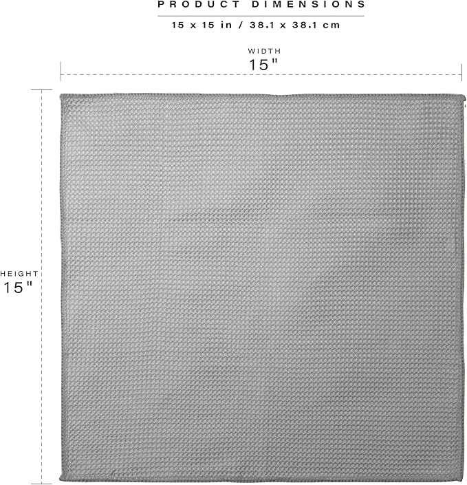 BINO Grey Ombre 15x15 Inches Assorted Microfiber Cleaning Towel Set - Ultra Absorbent Cleaning Towels - All Purpose Microfiber Towels - 12 Pack