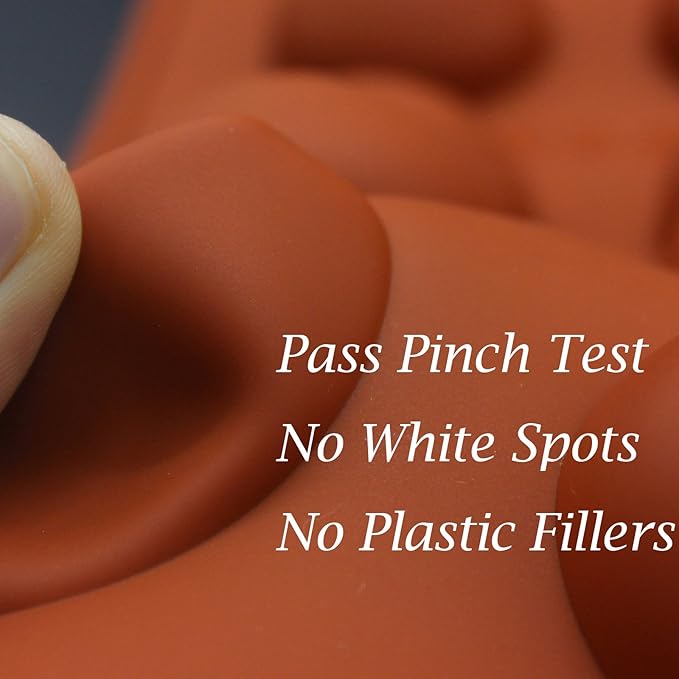 FUNSHOWCASE 20 Cavities Rectangular Chocolate Candy Bar Silicone Mold Rectangle Soap Cake Pan