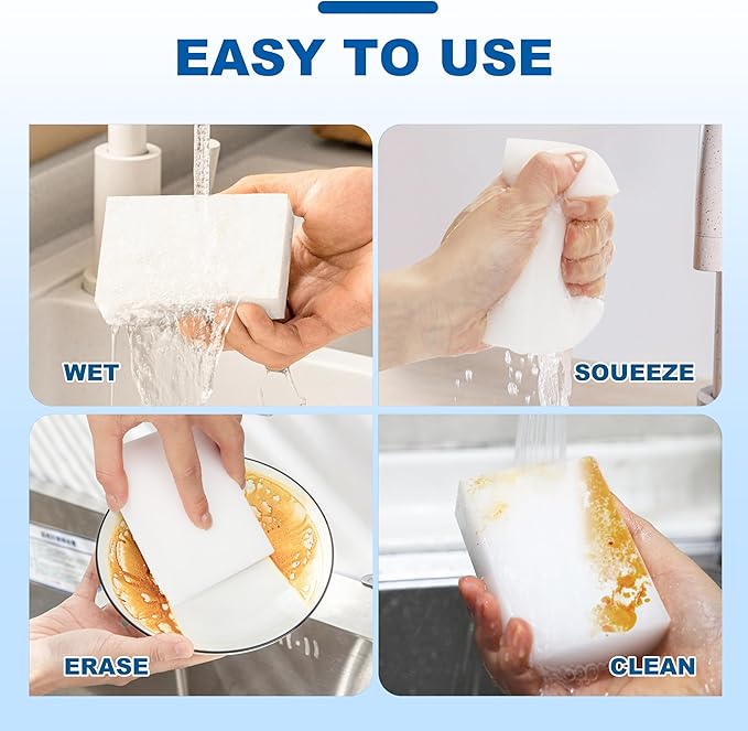 Melamine Sponges 1.18in - 21 Pack Sink, Bathtub & Tile Cleaner(Extra-Thick)