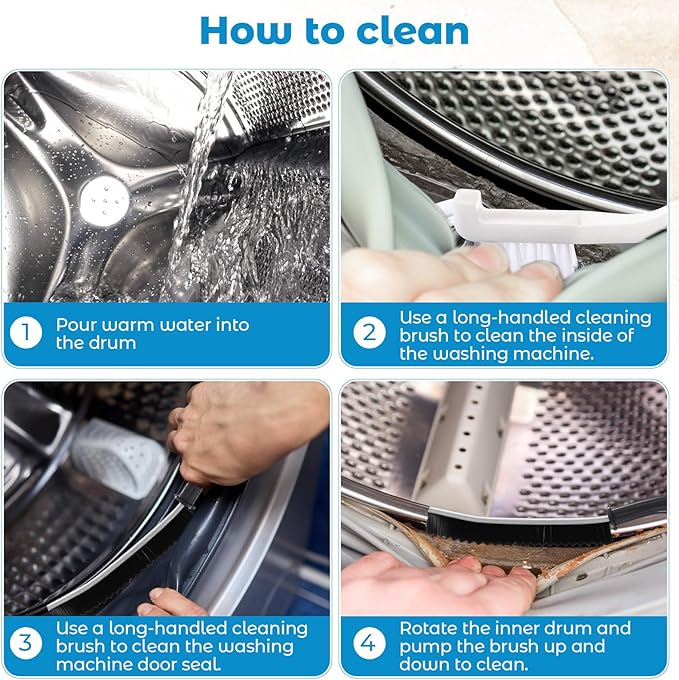 Lasnten 9 Pcs Multifunctional Crevice Cleaning Brush Set 8pcs Hard Bristle Brushes and 1pcs Drum Laundry Cleaner Brush for Deep Cleaning Gap Kitchen Bathroom Grout Sink Corners Bottle