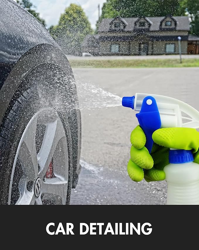 3X High Output Heavy Duty Spray Bottles for Cleaning Solutions, 2 Pack, 32 oz Commercial, Industrial Spray Bottles for Household Cleaning and Car Detailing.