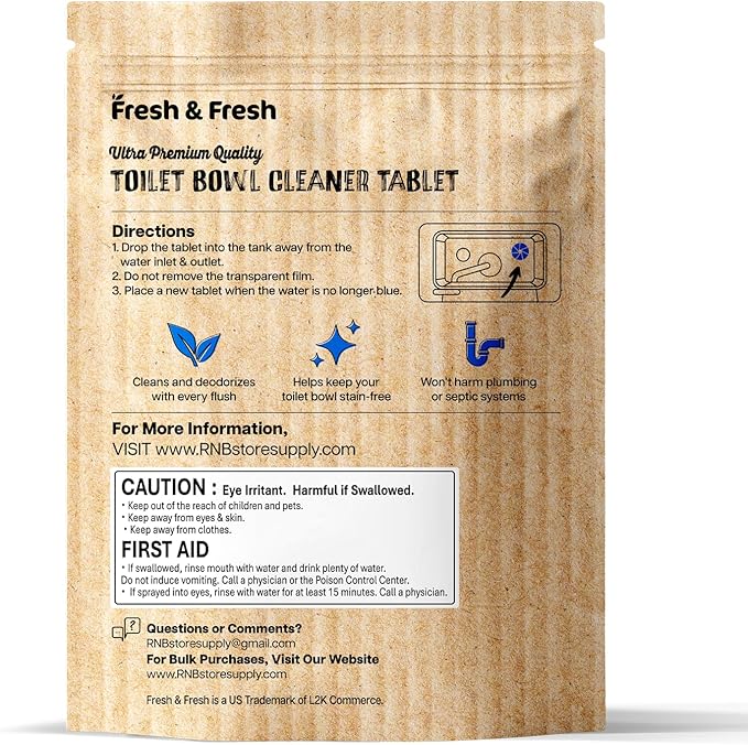 Disposable Toilet Bowl Cleaners(10 Tablets) Odor Eliminator, Fresh Scent, Multipurpose Residential and commercial Toilet Cleaners 2-3 week Lasting Toilet Bowl Cleaner