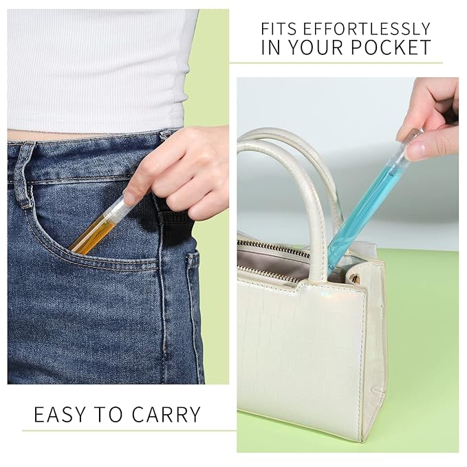 Teenitor 20Pcs Mini Spray Bottles, 10ml Mini Spray Bottles 5ml Mini Spray Bottles, Plastic Refillable Perfume Bottles Empty, Clear Travel Perfume Bottles Refillable