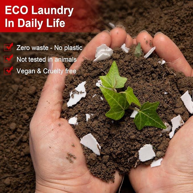 Laundry Detergent Sheets, Up To 128 Loads Berry Scent Hypoallergenic Eco-Friendly, Biodegradable Plastic Free Liquidless Laundry Sheets Suitable for Sensitive Skin