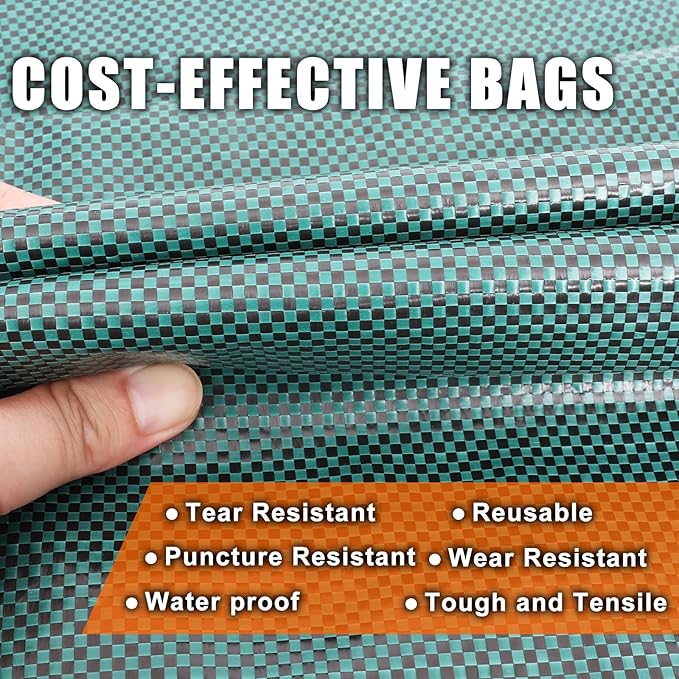 Joyhalo Reusable Yard Waste Bags, 72 Gallon Lawn And Leaf Bags 3 Pack, Heavy Duty Garden Bags With Gardening Gloves, Standable Garden Waste Bag With 4 Handles, Camping Yard Recycling Bag For Leaves