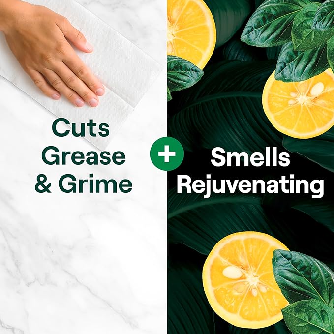 Seventh Generation All Purpose Cleaner Rejuvenating Yuzu Basil, For All Surfaces, 23 fl oz, Pack of 4