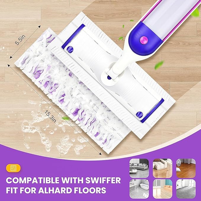 15 Pack Power Mop Refills Compatible with Swiffer PowerMop Multi-Surface Floor Mop and Swiffer PowerMop Wood Mop, Replacement Power Mop Pads