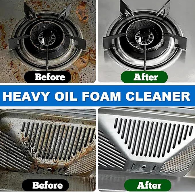 Foam Spray, 2025 New Foam Spray, Spray All Purpose Cleaner, Multi-Purpose Spray Cleaner for Kitchen, Cabinet, Countertops, Ovens-1Bottle(500ml)