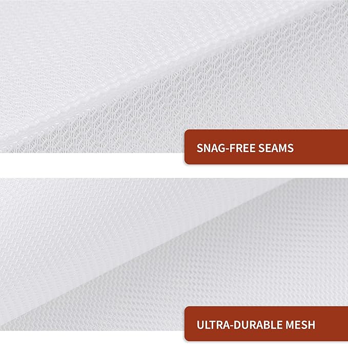 Mesh Laundry Bag for Delicates, Wash Bags for Underwear and Lingerie, Makeup Organizer Bag (1 Medium, 1 Small)