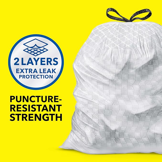 Glad ForceFlex Tall Kitchen Trash Bags, 13 Gallon, Gain Lavender, 40 Count (Package May Vary)