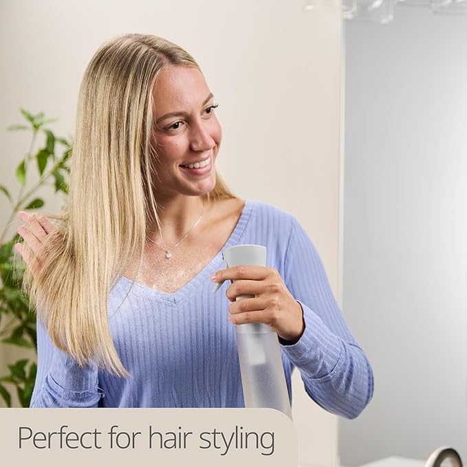 10 OZ Continuous Spray Bottles - Ultra Fine Mist Sprayer | Water Spray Bottle For Hair Stuff, Mister Spray Bottle For Plants Mister | Hair Spray Bottles For Hairstyling, Cleaning, Salons