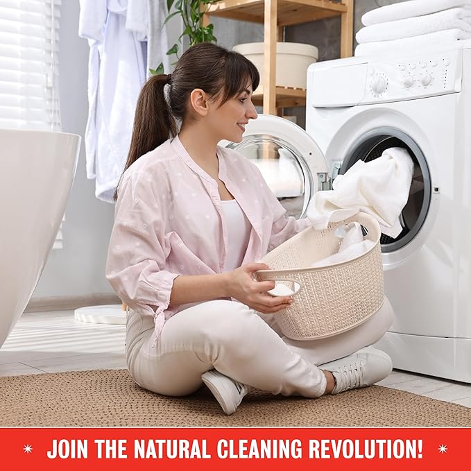 Rebel Green Organic Laundry Detergent - Natural Laundry Soap - Liquid Laundry Detergent with Dispenser Cup - Gentle Laundry Detergent - Fresh Unscented Soap - (68 Load Bottles, 2 Pack)