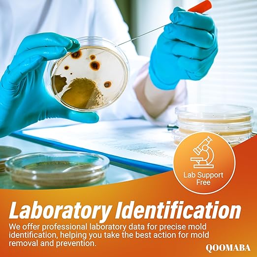 Mold Test Kit for Home Air Quality 5PCS - Mold Toxicity Test for HVAC, at Home Mold Test Kit, Mold Detector for Home Air Quality - Black Mold Testing Kit Air with Guide and Lab Support