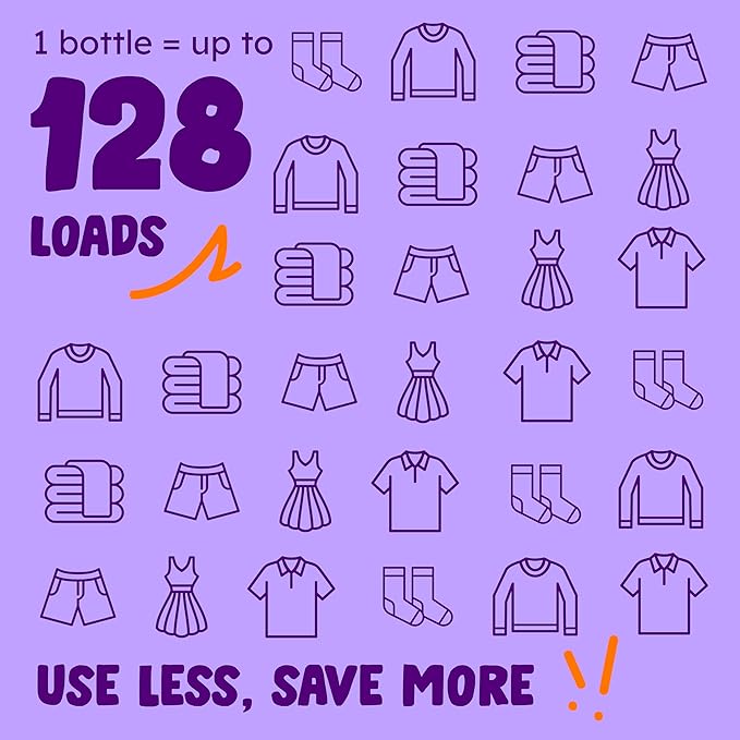 Originally Yellow Plant Based Laundry Detergent | Ultra-Concentrated Natural Laundry Detergent with Organic Lavender | High-Efficiency Clean, Tough on Stains, Gentle on Fabric | 64Oz