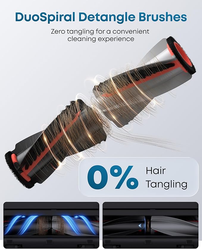 eufy Robot Vacuum E28, Portable Deep Cleaner for Carpet, HydroJet System with Roller Mop, All-in-One Robot Vacuum and Mop Combo, 20,000 Pa Suction, Zero-Tangling, Corner-to-Edge Cleaning (Upgraded)