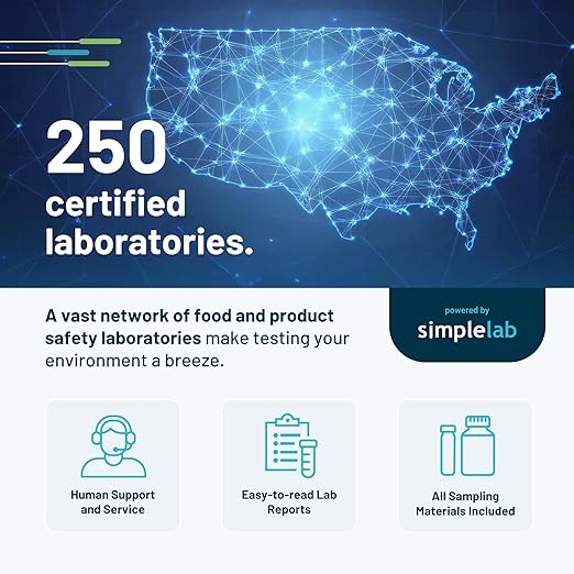Mold Dust Surface Test by SimpleLab | Mold Test Kit for Home & Office | Tests for 36 Types of Mold, Fungi, Mildew | Air Mold Test Kit, and Home Mold Test kit for Home | Indoor Surfaces