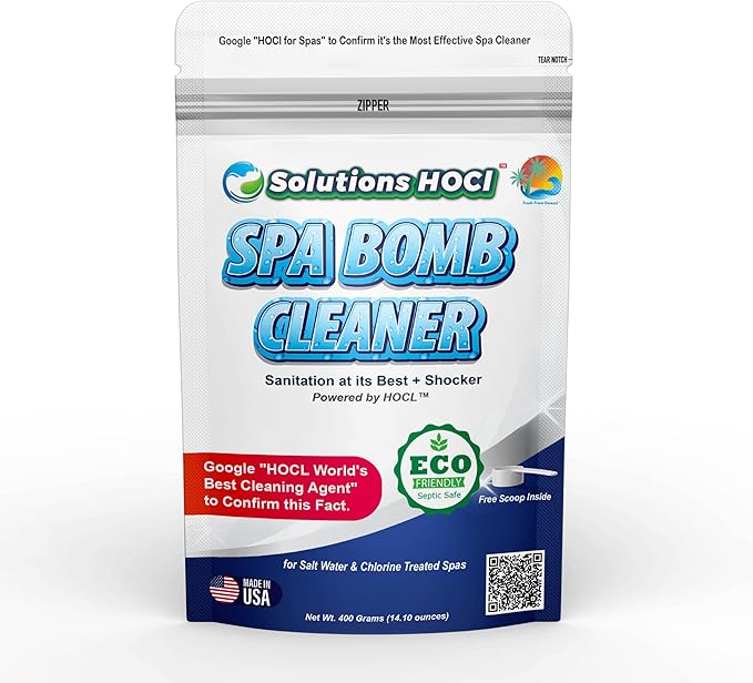 Spa, Hot Tub, Bathtubs & Whirlpools Cleaner - Spa Surface Cleaner Bomb - Super Cleans Your Spa - 400 Grams Pack, SB 400G