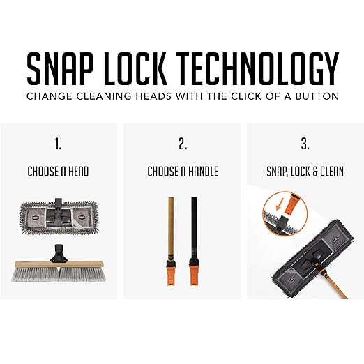 SWOPT Microfiber Flexible Duster Head Includes Additional Refill, Washable Cleaning Pad Interchangeable with All SWOPT Products for Efficient Cleaning and Storage