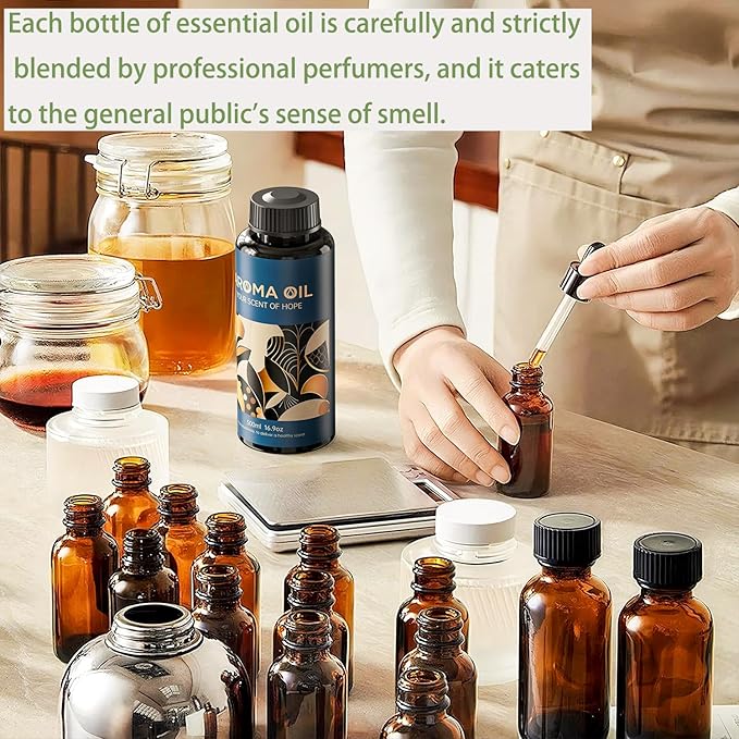 Essential Oils Set,16.9 fl oz (500 ml) Tropical Fruit Scent,Hotel Collection Diffuser Oil Suitable for Your own Candles, Soaps, air freshener Spray, and Essential Oils for Commercial Aroma Diffuser