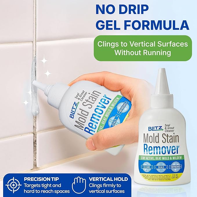 Heavy Duty Gel Cleaner – Thick Gel Formula for Bathrooms, Showers, Washing Machines, Grime, Grunk and Tiles – Targets Tough Stains and Odors – No Harsh Scrubbing Required – Easy to Apply