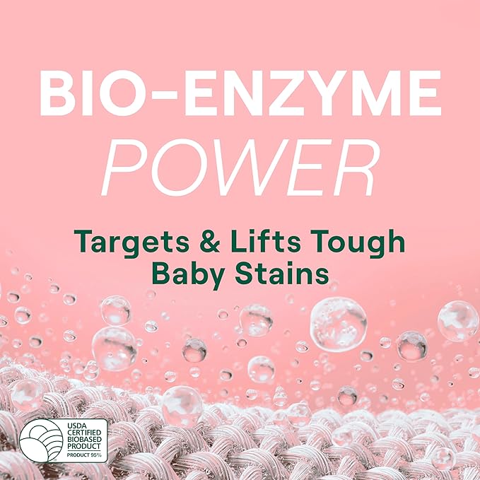 Seventh Generation Concentrated Baby Laundry Detergent, Fresh Scent, 40 Fl Oz, Pack of 2