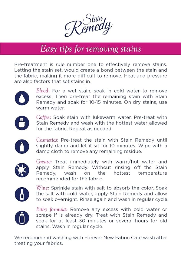 FOREVER NEW Stain Remedy Gel - Fabric Stain Remover - Built-in Brush, 7 Fl Oz