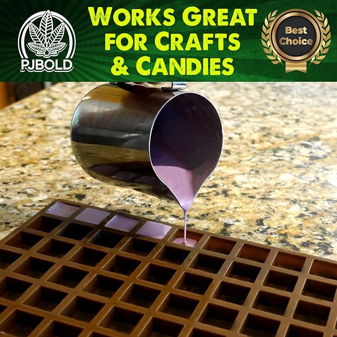 Square Silicone Candy Mold - Half Sheet