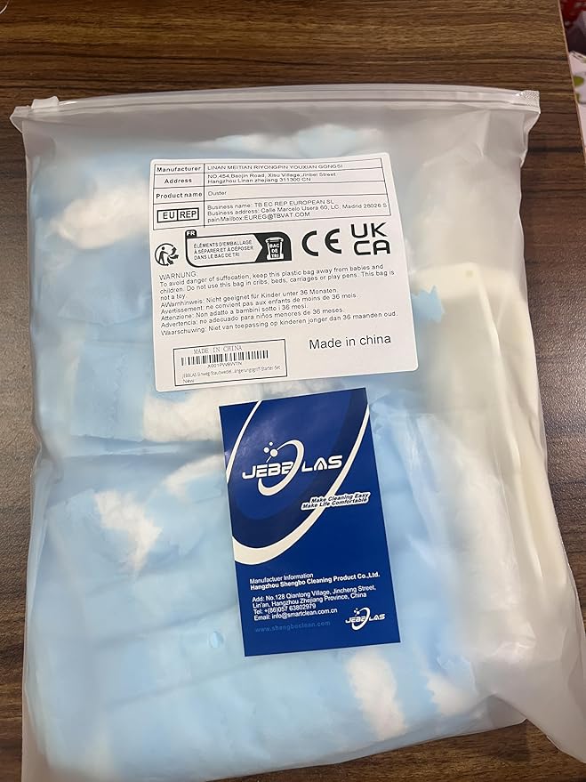 JEBBLAS Disposable Blue Duster Including 1 Long Handle, 1 Short Handle and 20 Duster Refills, Electrostatic Duster Kit, Heavy Duty Extender Handle Starter Kit