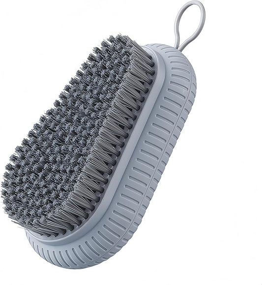 Laundry Brush,Scrub Brush,Easy to Grip Household Cleaning Brushes,Quality Soft Laundry Clothes Shoes Scrubbing Brush (Gray)
