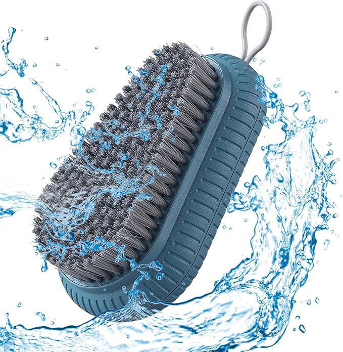 3pcs Carpet Cleaning Brush,Laundry Brush for Stains on Clothes, Scrub Brushes for Cleaning,Laundry Scrub Brushes for Clean Carpet,Clothes,Shoes,Tile etc (3, Orange+Blue+Grey)