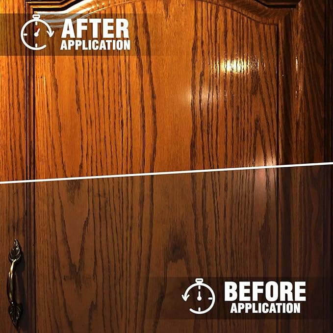 Milsek Furniture Polish and Wood Cleaner with Orange Oil - Multipurpose Cleaning Supplies for Home and Household from Hardwood Floors to Kitchen Cabinets- 12 Fl Oz (Pack of 2) with Microfiber Towel