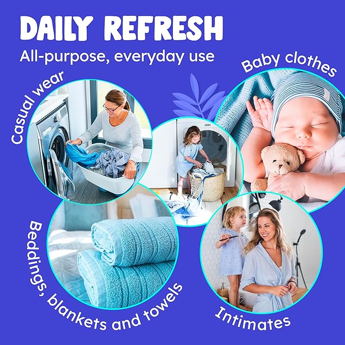 Originally Yellow Natural Unscented Laundry Detergent | Made In USA Natural Laundry Detergent | Stain Removing & Gentle on Sensitive Skin | High-Efficiency for Clean Laundry | up to 128 Loads