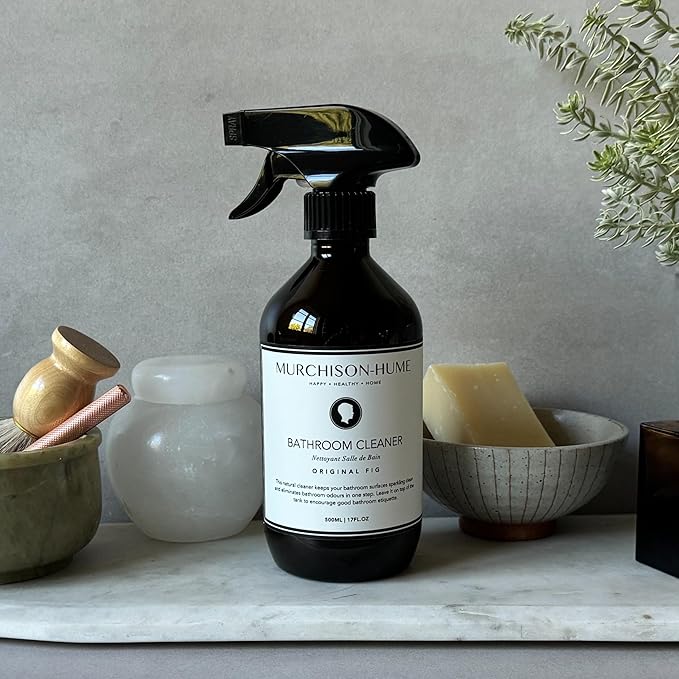 Murchison-Hume Powerful, Plant-based, Multi-Surface Bathroom Cleaner Spray for Basins, Tubs, Tiles, and Toilets. Eliminates Odor, 17oz, Original Fig Scent 2 Pack